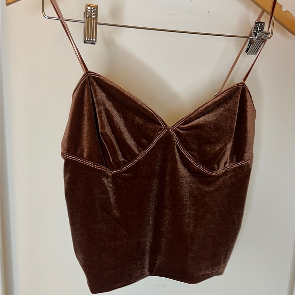 Velvet Brown Cami Top